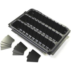 image:imageMakita P83696 MAKPAC Interlocking Case 3 Row Insert Tray with 6 Dividers and Foam Lid
