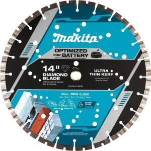 image:imageMakita E16748 14 Thin Kerf Diamond Blade Segmented General Purpose