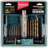 image:imageMakita B65399 Impact Gold 14 Pc Titanium Drill Bit Set 14 in Hex Shank14Piece