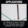 image:imageMakita B68993 5 Pc Assorted Glass and Tile Bit Set