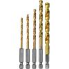 image:imageMakita D35318 Titanium Coated Drill Bit Set 14Inch 5Pack