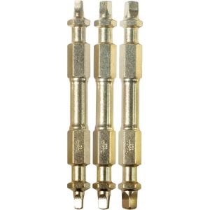 image:imageMakita B49600 Impact Gold 3 Pc Assorted 212 Square DoubleEnded Power Bits