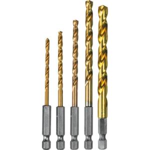 image:imageMakita D35318 Titanium Coated Drill Bit Set 14Inch 5Pack