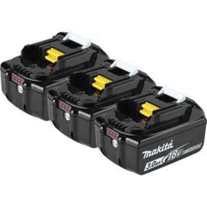 image:imageMakita BL1830B3 18V LXT LithiumIon 30Ah Battery 3pk30Ah Battery  3Pk