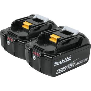 image:imageMakita BL1860B2 18V LXT LithiumIon 60Ah Battery 2pk Black2Pack