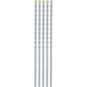 image:imageMakita E10615 532 x 6 Carbide Tipped Percussion Masonry Hammer Drill Bits 5pk
