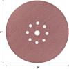 image:imageMakita B68557 9 Round Abrasive Disc Hook amp Loop 120 Grit 25pk