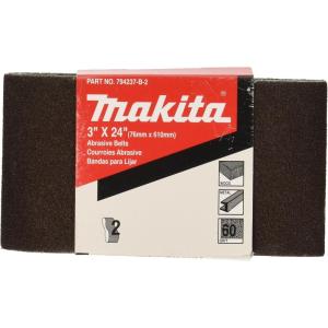 image:imageMakita 7423128E 3Inch x 24Inch Abrasive Sanding Belt 120 Grit 10Pk3 x 24
