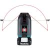 image:imageMakita SK105DNAX 12V max CXT LithiumIon Cordless SelfLeveling CrossLine Red Beam Laser Kit 20AhKit