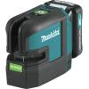 image:imageMakita SK105GDNAX 12V max CXT LithiumIon Cordless SelfLeveling CrossLine Green Beam Laser Kit 20AhKit