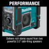 image:imageMakita XRM10 18V LXT  12V max CXT LithiumIon Cordless Bluetooth Job Site ChargerRadio Tool OnlyJob Site Radio
