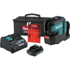 image:imageMakita SK105DNAX 12V max CXT LithiumIon Cordless SelfLeveling CrossLine Red Beam Laser Kit 20AhKit