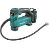 image:imageMakita DMP180ZX 18V LXT LithiumIon Cordless Inflator Battery Powered Tool Onlybattery and charger not includedPresta valve adapterSports ball needleTapered adapter TealTeal
