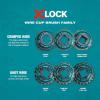 image:imageMakita D72621 XLock 318 Carbon Steel Knot Wire Cup Brush