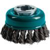 image:imageMakita D72621 XLock 318 Carbon Steel Knot Wire Cup Brush
