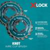 image:imageMakita D72621 XLock 318 Carbon Steel Knot Wire Cup Brush