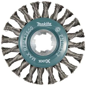 image:imageMakita D72643 XLock 412 Carbon Steel Full Cable Knotted Twist Wire Wheel