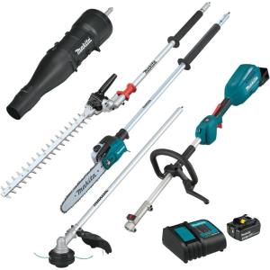 image:imageMakita XUX02SM1X6 18V LXT Brushless Couple Shaft Power Head Kit wString Trimmer Pole Saw Art Hedge Trimmer amp Blower Attachments 40AhCouple Shaft Power Head Kit