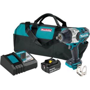 image:imageMakita XWT19Z 18V LXT LithiumIon Brushless Cordless 3Speed 12 Sq Drive Impact Wrench wDetent Anvil Tool OnlyImpact Wrench Kit