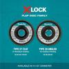 image:imageMakita T03894 XLock 412 40 Grit Type 29 Angled Grinding and Polishing Flap Disc for XLock and All 78 Arbor Grinders
