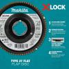 image:imageMakita T03925 XLock 412 40 Grit Type 27 Flat Blending and Finishing Flap Disc for XLock and All 78 Arbor Grinders45 inches