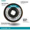 image:imageMakita T03947 XLock 412 80 Grit Type 27 Flat Blending and Finishing Flap Disc for XLock and All 78 Arbor Grinders