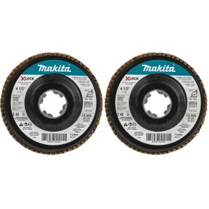 image:imageMakita T03925 XLock 412 40 Grit Type 27 Flat Blending and Finishing Flap Disc for XLock and All 78 Arbor Grinders45 inches Pack of 2