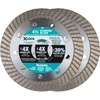 image:imageMakita E07222 XLock 412 Turbo Rim Diamond Blade for Masonry Cutting 2pk