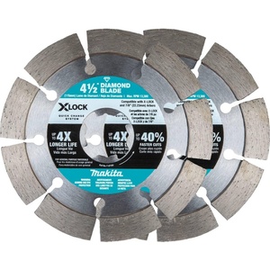 image:imageMakita E07200 XLock 412 Segmented Diamond Blade for Masonry Cutting 2pk