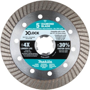 image:imageMakita E07244 XLock 5 Turbo Rim Diamond Blade for Masonry Cutting