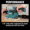 image:imageMakita XOB03Z 18V LXT LithiumIon Brushless Cordless 13 Sheet Finishing Sander AWS Capable Tool OnlySander Only