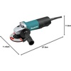 image:imageMakita 9557PBX1 412 Paddle Switch CutOffAngle GrinderTool with Case
