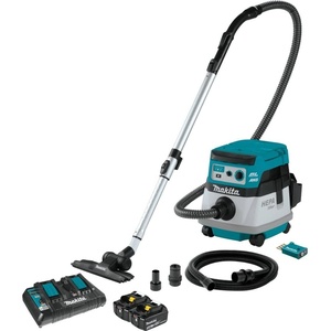 image:imageMakita XCV22PTU 36V 18V X2 LXT Brushless 21 Gallon HEPA Filter Dry Dust ExtractorVacuum Kit AWS 50Ah