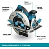 image:imageMakita 5007MGA 714 in Magnesium Circular Saw with LED Light and Electric Brake