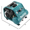 image:imageMakita MAC210Q Quiet Series 1 HP 2 Gallon OilFree Electric Air Compressor