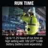 image:imageMakita DFJ214ZS 18V LXT LithiumIon Cordless High Visibility Fan Jacket Jacket Only SSmall