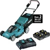 image:imageMakita XML10CT1 36V 18V X2 LXT 21 Lawn Mower Kit with 4 Batteries 50Ah