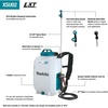 image:imageMakita XSU02SM1 18V LXT LithiumIon Cordless 4 Gallon Backpack Sprayer Kit 40Ah
