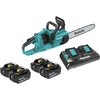 image:imageMakita XCU03PT1 18V X2 36V LXT LithiumIon Brushless Cordless 14 Chain Saw Kit with 4 Batteries 50AhChainsaw Kit