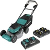 image:imageMakita XML08PT1 18V X2 36V LXT LithiumIon Brushless Cordless 21 Self Propelled Lawn Mower Kit with 4 Batteries 50AhLawn Mower Kit