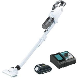 image:imageMakita XLC11R1W 18V LXT Lithiumion Compact Brushless Cordless Cyclonic 4Speed Stick Vacuum Kit 20Ah