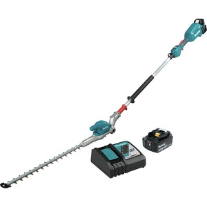 image:imageMakita XNU01Z LithiumIon Brushless Cordless Tool Only 18V LXT 20 Articulating Pole Hedge Trimmer TealHedger Kit