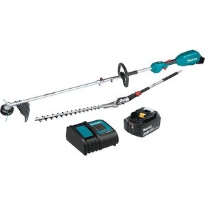 image:imageMakita XUX02SM1X2 18V LXT LithiumIon Brushless Cordless Couple Shaft Power Head Kit w 13 String Trimmer amp 20 Hedge Trimmer Attachments 40AhCouple Shaft Power Head Kit