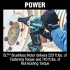 image:imageMakita XWT17Z 18V LXT LithiumIon Brushless Cordless 4Speed MidTorque 12 Sq Drive Impact Wrench wFriction Ring Anvil Tool OnlyImpact Wrench Only