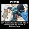 image:imageMakita XWT17Z 18V LXT LithiumIon Brushless Cordless 4Speed MidTorque 12 Sq Drive Impact Wrench wFriction Ring Anvil Tool OnlyKit w two 50Ah batteries