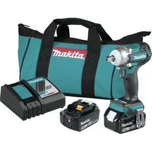 image:imageMakita XWT15T 18V LXT LithiumIon Brushless Cordless 4Speed 12 Sq Drive Impact Wrench Kit wDetent Anvil 50AhKit