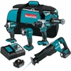 image:imageMakita XT453T 18V LXT LithiumIon Brushless Cordless 4Pc Combo Kit 50AhCombo Kit