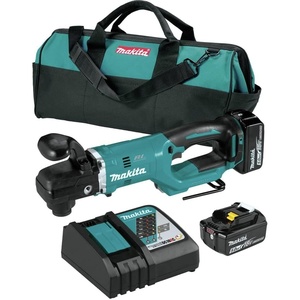 image:imageMakita XAD06T 18V LXT LithiumIon Brushless Cordless 716 Hex Right Angle Drill Kit 50AhKit w two 50Ah batteries