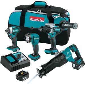 image:imageMakita XT453T 18V LXT LithiumIon Brushless Cordless 4Pc Combo Kit 50AhCombo Kit