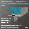 image:imageMakita XNB03M1 18V LXT LithiumIon Brushless Cordless 21 Full Round Head 312 Framing Nailer Kit 40Ah
